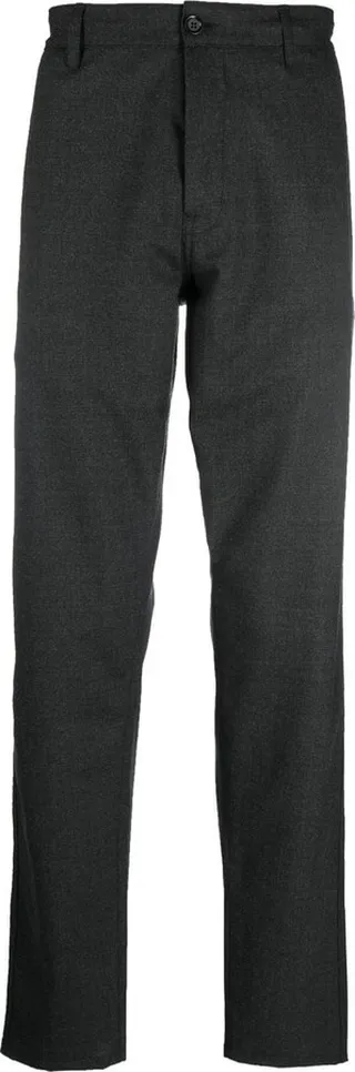 Wool-Blend Tapered Trousers