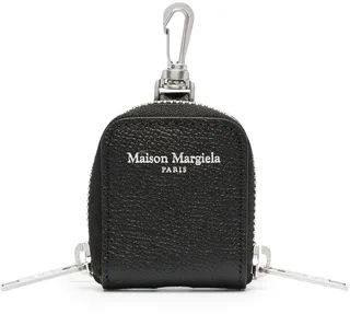 Logo-Print Keyring Pouch