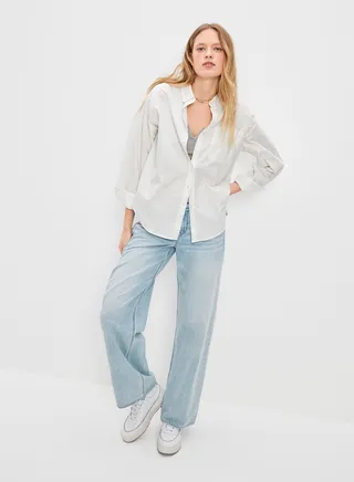 Pocket Detail Button Down Shirt