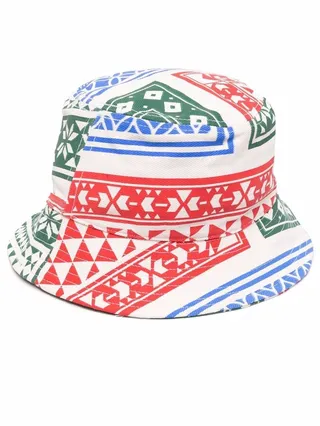 Patchwork-Print Bucket Hat