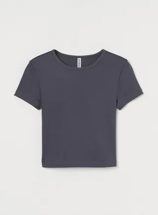Crew Neck Crop Top