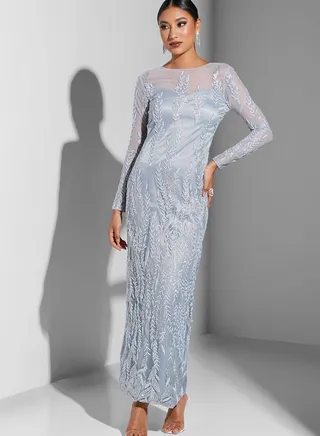 Bardot Embroidered Dress
