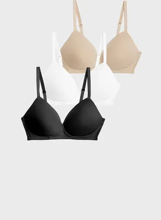3 Pack Non Wired T-Shirt Bra
