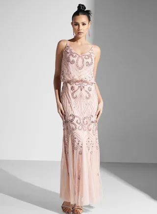 Embellished Flared Dress