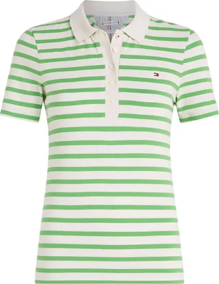 Two-tone Striped Polo Shirt