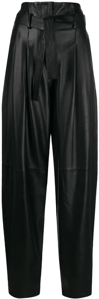 Loose-Fit High-Waisted Trousers