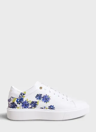 Lornika Floral Print Inflated Sole Sneakers