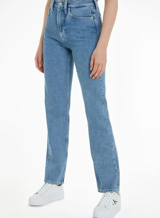 High Waist Straight Jeans