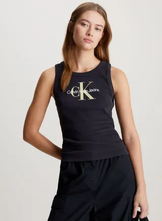 Crew Neck Logo Tank Top