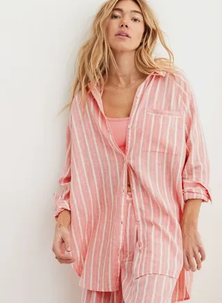 Striped Button Down Shirt