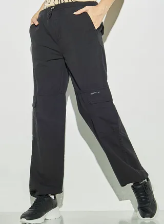 Drawstring Detailed High Waist Pant