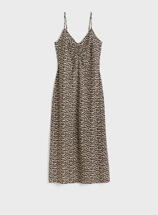 V-Neck Knitted Slip Dress