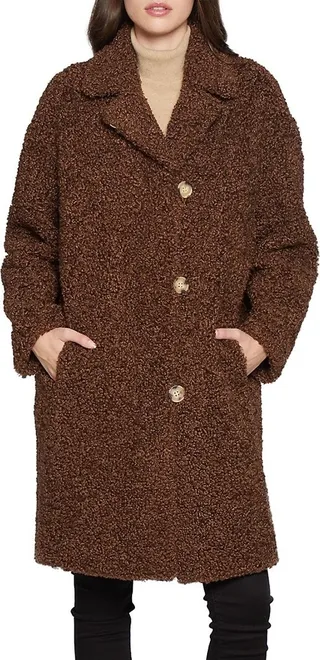 Curly Faux Fur Coat