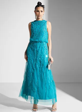 Dima Embellished Flared Dress