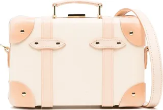 Neutral Leather Cross Body Bag