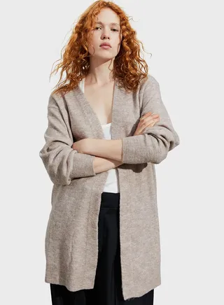 Knitted Longline Cardigan