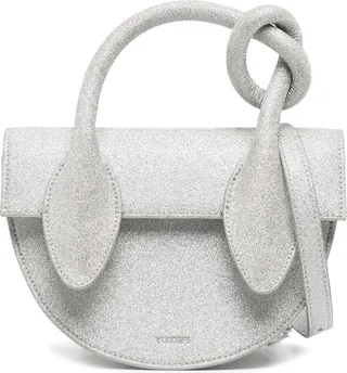 Pretzel glitter crossbody bag