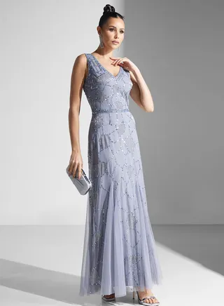 Dima Embellished Flared Dress