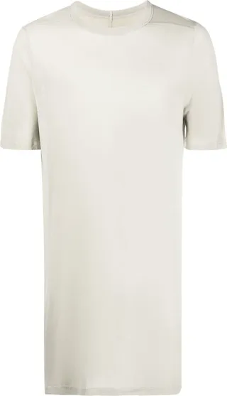 crew neck long-length T-shirt