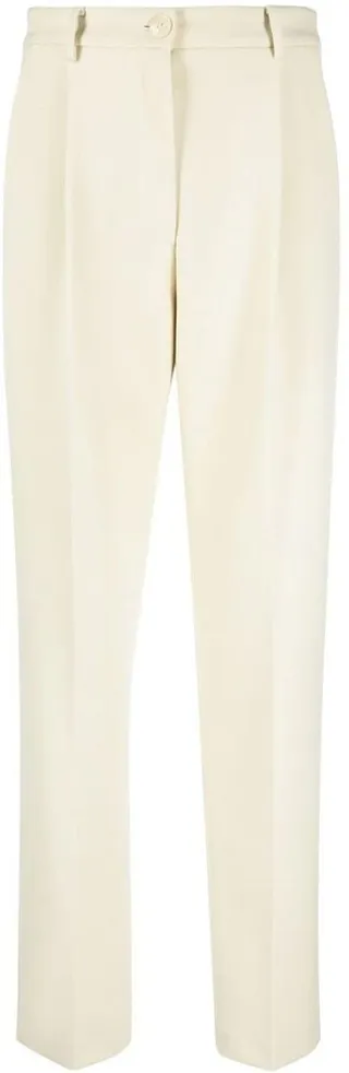 High-Wasist Pleated Chinos