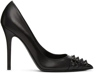 Valentino Garavani Black Alcove Stud Toe Heels