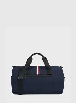 Logo Skyline Stripe Duffle Bag