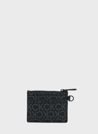 Logo Zippered Card Holder