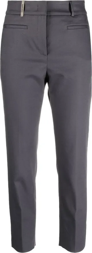 Cropped Slim-Fit Trousers