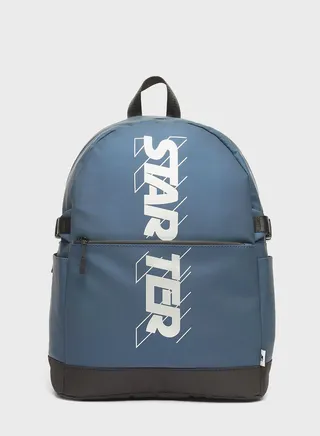 Logo Print Backpack
