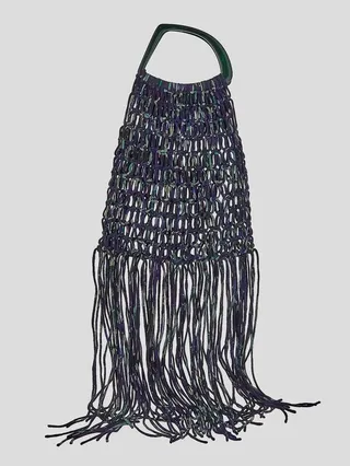 Dries Van Noten Fringe Detailed Knitted Handbag