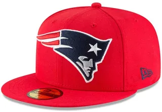 Men's Red New England Patriots Omaha 59FIFTY Hat