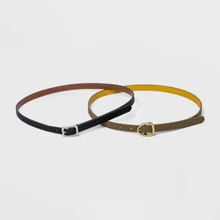 Women's 2 Fer Reversible Belt - Universal Thread™ M
