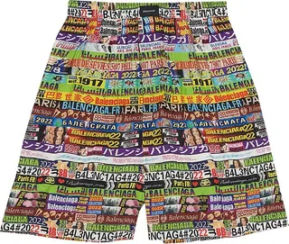Ad Banners Pyjama Shorts