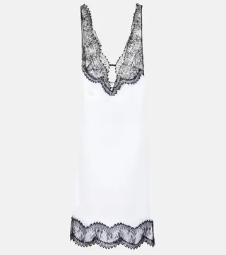 Easy lace-trimmed slip dress