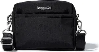 Baggallini 2-in-1 Convertible Belt Bag (Black) Bags
