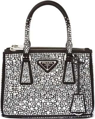 mini Galleria crystal-embellished tote bag