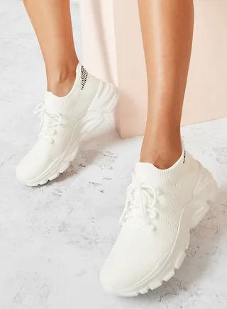Textile Knitted Upper Sneakers