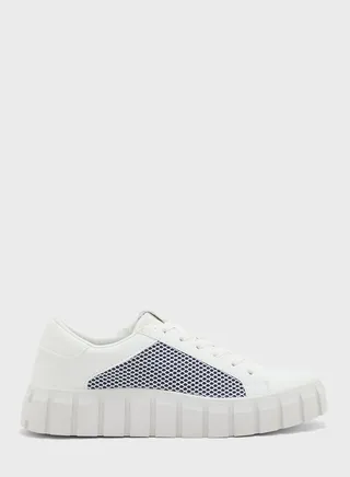 Monochrome Stacked Sole Sneaker