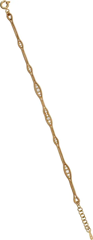 Women's The Fluid Diamonds 18K Yellow Gold and Diamond Bracelet