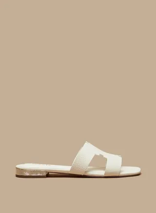 Women Cutout Detail Slip On Sandals