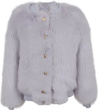 Balmain Faux Fur Bomber Jacket