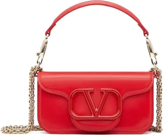 VALENTINO GARAVANI- Locò Small Leather Shoulder Bag