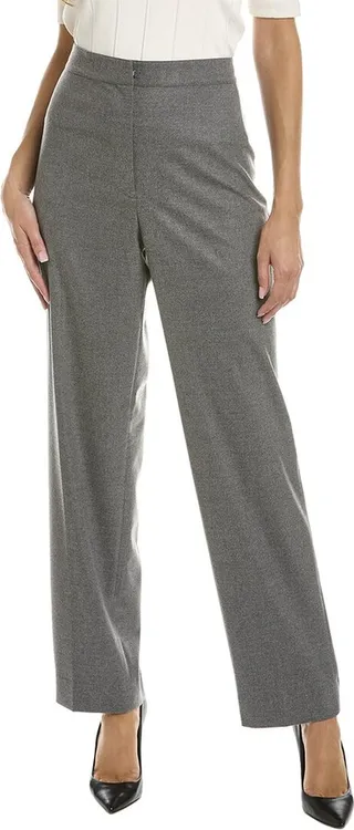 St. John Brushed Twill Straight Leg Pant