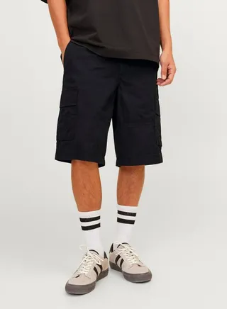 Twill Relaxed Fit Cargo Shorts