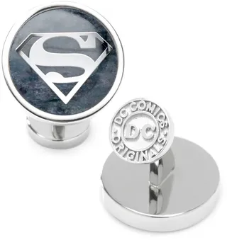 Dc Comics Men's Superman Gemstone Cufflinks