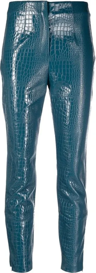 Faux-Leather Trousers