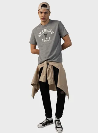 Logo Graphic Crew Neck T-Shirt