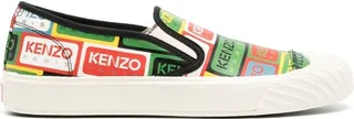 Kenzoschool logo-print slip-on sneakers