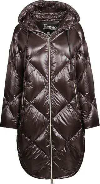 Herno Quilted Long Down Jacket