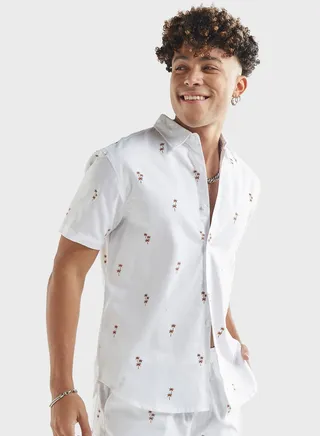 Floral Print Relaxed Fit Shirt